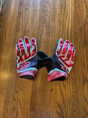 Fox Racing Dirtpaw Motocross Gloves Red Black White
